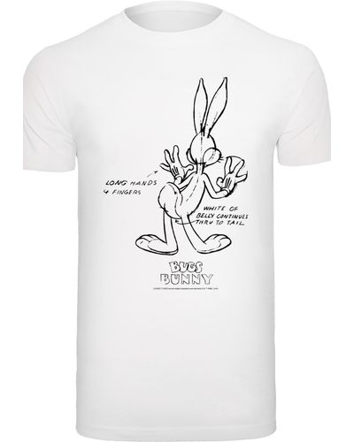 F4NT4STIC Looney tunes bugs bunny laughing mit t-shirt rundhalsausschnitt  in Mettallic für Herren | Lyst DE | T-Shirts