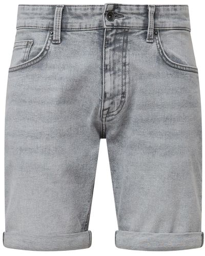 Qs By S.oliver Jeans-bermuda, regular fit, mittlere leibhöhe - Grau