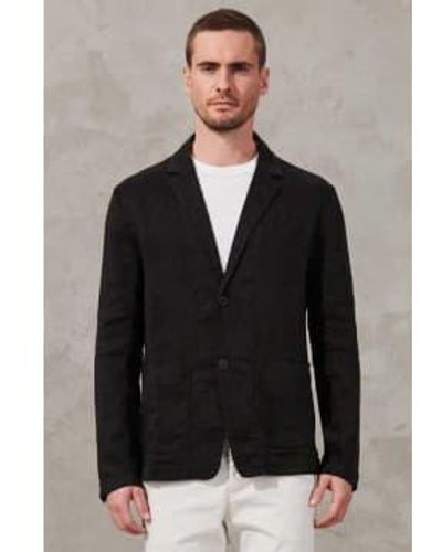 Transit Stretch Linen Regular Fit Jacket Large - Black