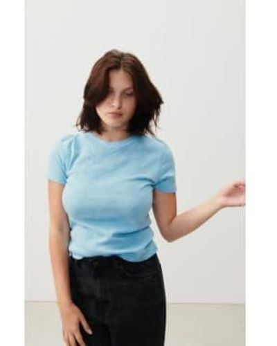 American Vintage T-shirt ajusté Sonoma - Bleu