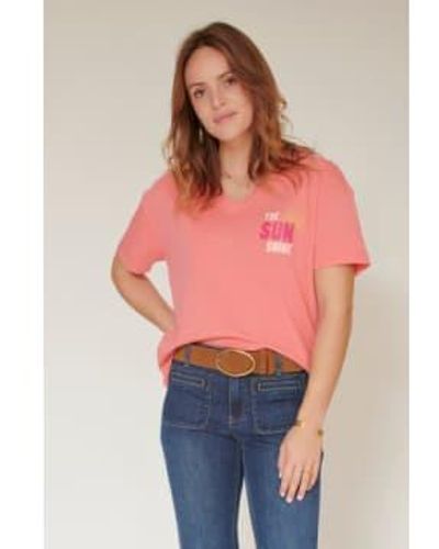 Mkt Studio Tenerife V Neck T Shirt Xs - Pink