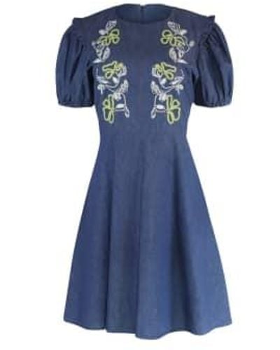 Paul Smith Embroidered Dress - Blue