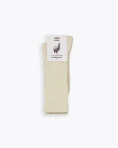 Homecore Alpaca Wheat Socks 43/46 / - White