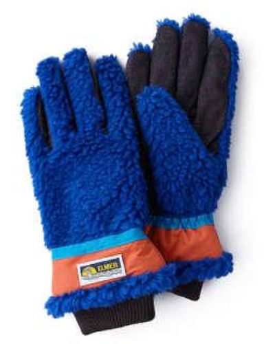 Elmer Gloves Guante conductivo pelo largo lana azul