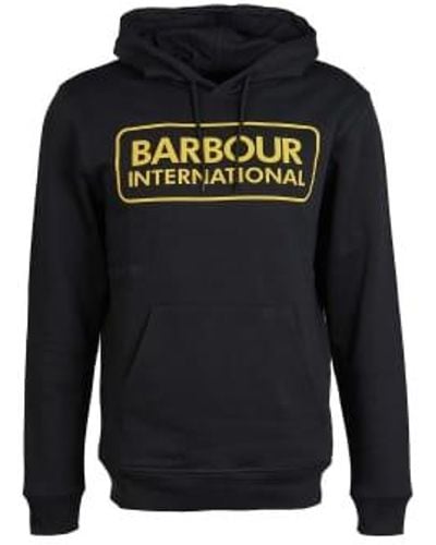 Barbour International pop sobre sudara con capucha - Negro