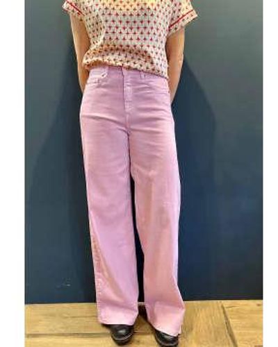 iBlues Nilly Lilac Wide Leg Jeans - Rosa