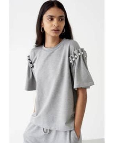 Mother Of Pearl Camiseta marga color gris pearl amber
