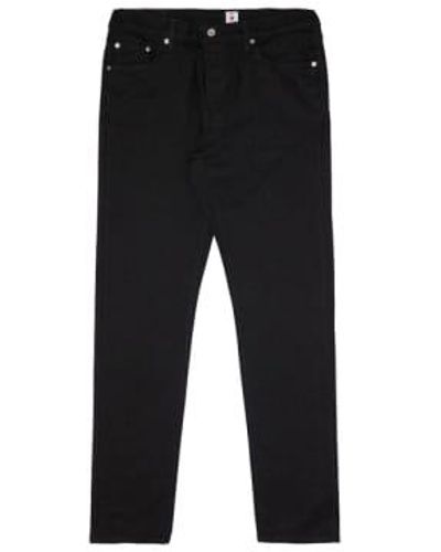 Edwin Slim Tapered Jeans Rinsed Made In Japan 1 - Nero