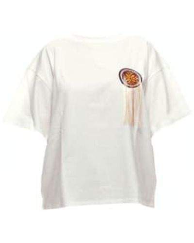 Akep T-shirt femme tskd05210 panna - Blanc