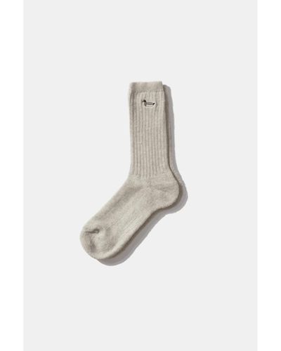 Edmmond Studios Calcetines pato gris calcetines - Blanco