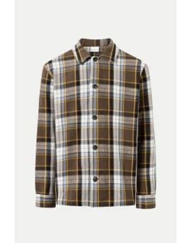 Knowledge Cotton Big damikered overshirt - Multicolore