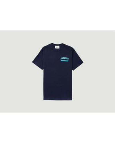 Harmony Tennis T-Shirt aus Baumwolle - Blau