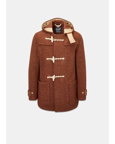Gloverall Mid Monty Duffle Coat - Brown