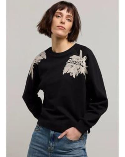 Summum Sweatshirt With Raglan Sleeves Xs - Black