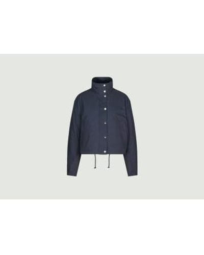 Samsøe & Samsøe Stand-up Collar Jacket With Detachable Inner River S - Blue