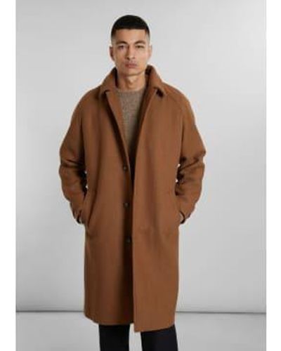 L'Exception Paris Mac Loose-fitting Coat Raglan Sleeves Made - Brown