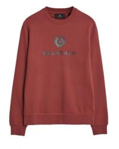Belstaff Signature crewneck sweatshirt lava - Rouge