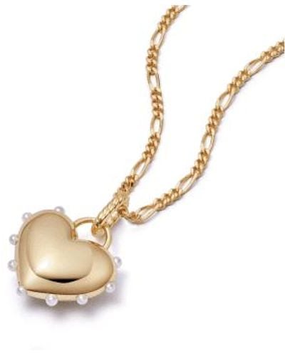 Daisy London Shrimps Chubby Heart Necklace - Metallic