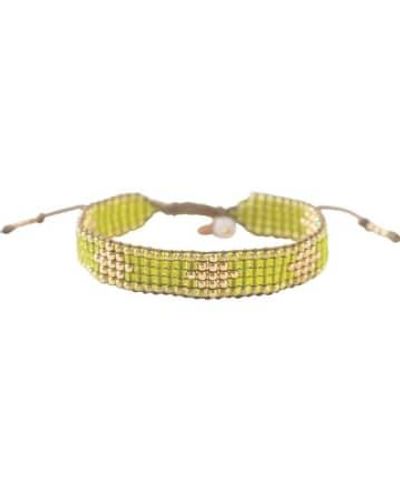 A Beautiful Story Bracelet Seaside Moonstone Sustainable & Fairtrade Choice - Yellow