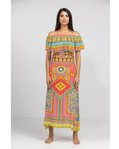 Inoa Crystal Frill Dress Size 0 - Multicolour