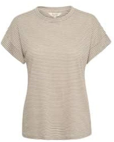 Part Two Emelie T -shirt Vetive Stripes S - Natural