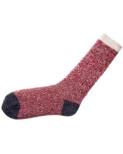Patapaca Melange Socks Rojo / Plata - Pink