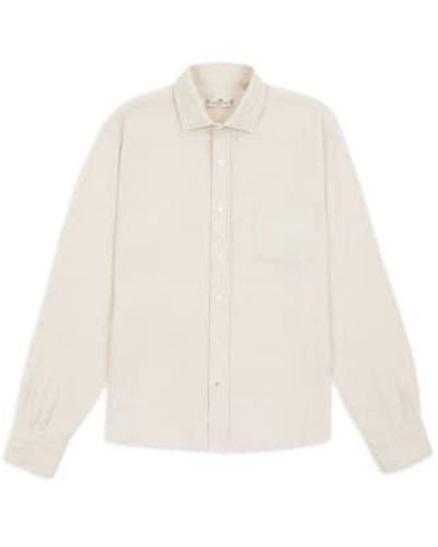 Burrows and Hare Cheesecloth Shirt Ecru Xl - White