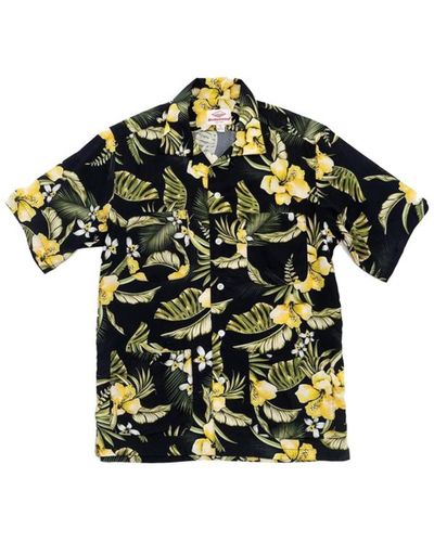 Battenwear Flower Print Five Pocket Island Shirt Flower Print - Verde