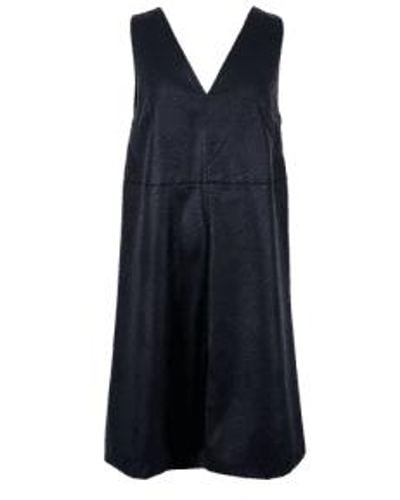 Black Colour Dessie Vegan Spencer Dress S/m - Blue