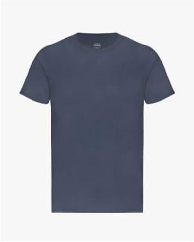 COLORFUL STANDARD Classic T Shirt Neptune - Blu