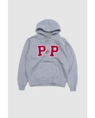 Pop Trading Co. Collage p hood sweat heather - Gris