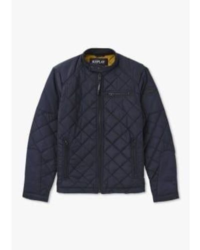 Replay S Oxford Poly Short Jacket - Blue