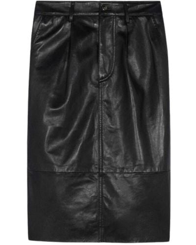 ba&sh Lili Leather Skirt