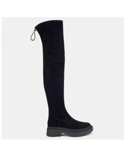 COACH Jolie Suede Over The Knee Boots 4 - Black
