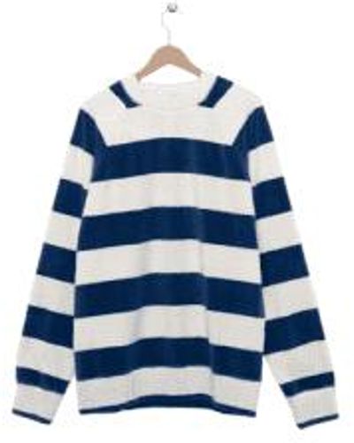 La Paz Towel Stripes Sweatshirt - Blue