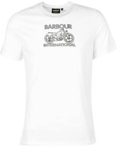 Barbour International Lens Graphic-print T-shirt M - White
