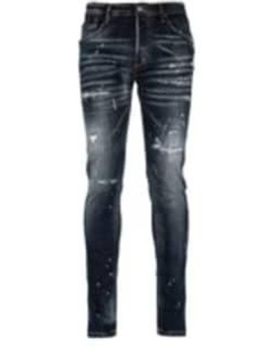 7TH HVN Midnight leeroy s2503 jeans - Azul