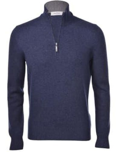 Gran Sasso Nick mock zip - Azul