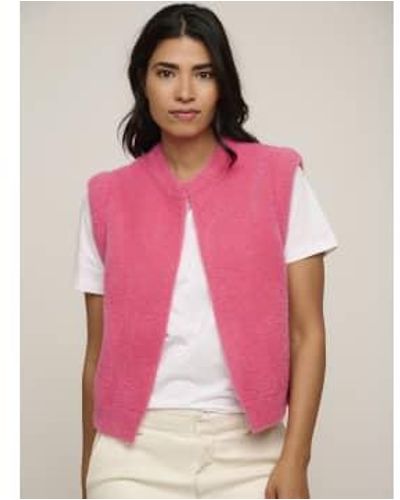 Rino & Pelle Elona Short Waistcoat Lipgloss Uk 12 - Pink