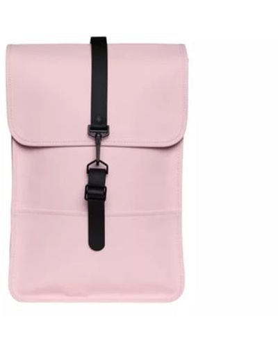 Rains Light Pink Mini Backpack