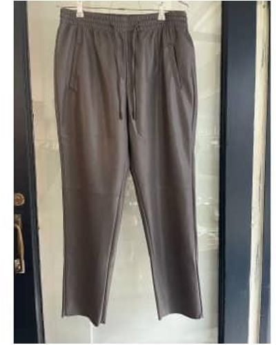 Herzensangelegenheit Vegan Leather Trousers - Grey