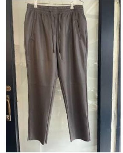 Herzensangelegenheit Vegan leather trousers - Grau