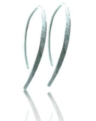 CollardManson Curved Drop Earrings - Metallic