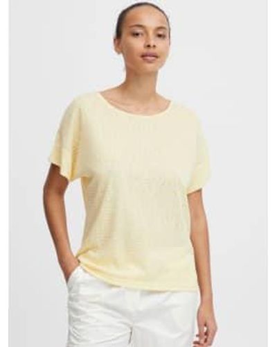 B.Young Bysakia t-shirt von weißer mischung - Gelb