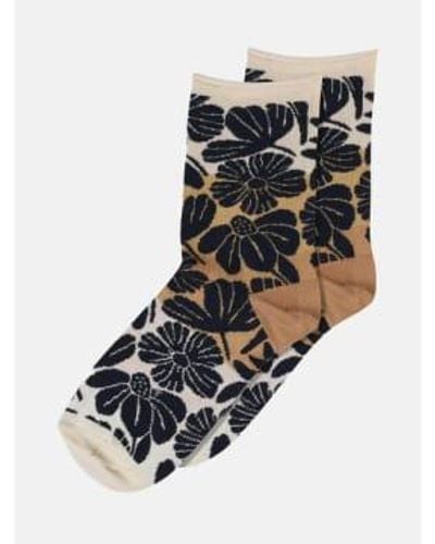mpDenmark Nicole Ankle Socks Navy 37-39 - Multicolour