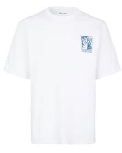 Samsøe & Samsøe Camiseta Sawind Uni 11725 Earth Beat S - White