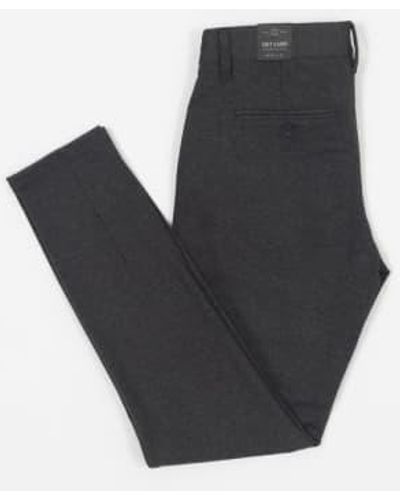 Only & Sons Mark Slim Fit Tapered Pants In Dark - Black