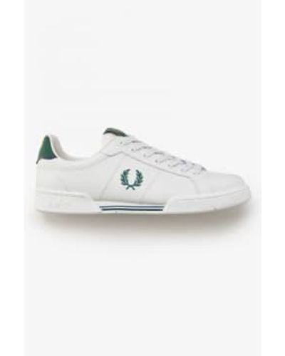 Fred Perry B722 B1252 Leather Porcelain 43 - White