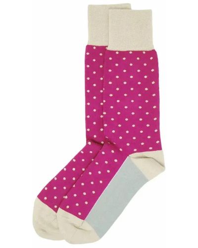 Hot Pink Long Cotton Socks