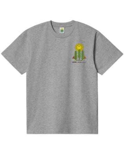 Flower Mountain T-shirt croissance personnelle hikerlic x - Gris